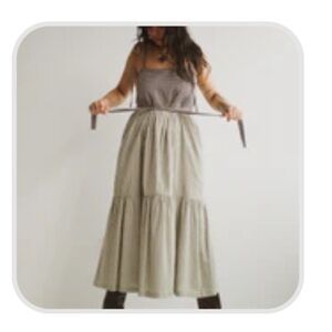 Ajaie alaie chica dress grass green brown gingham medium